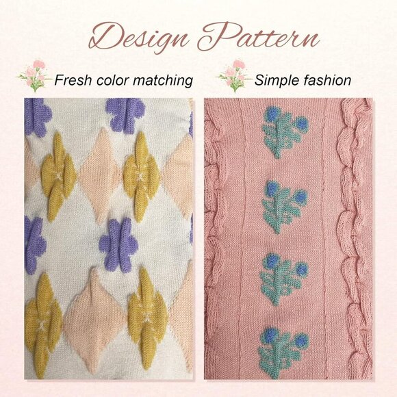 ❤️Womens Floral Socks Vintage Embroidered Frilly Floral Socks Kawaii Girly Ankle - Picture 7 of 7